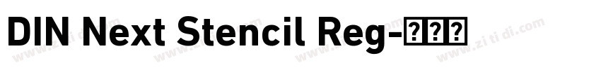 DIN Next Stencil Reg字体转换